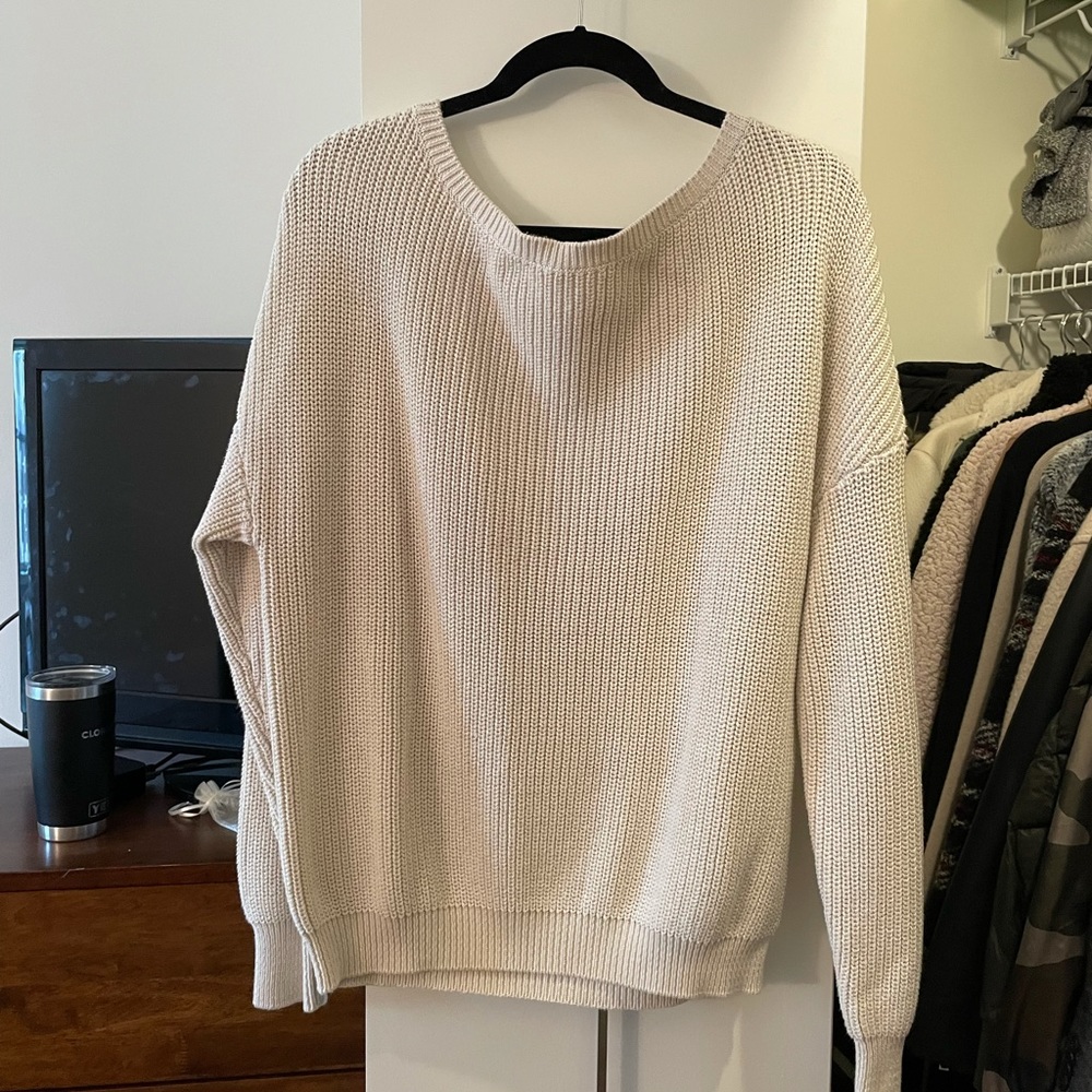 Callahan Shaker knit off shoulder sweater
